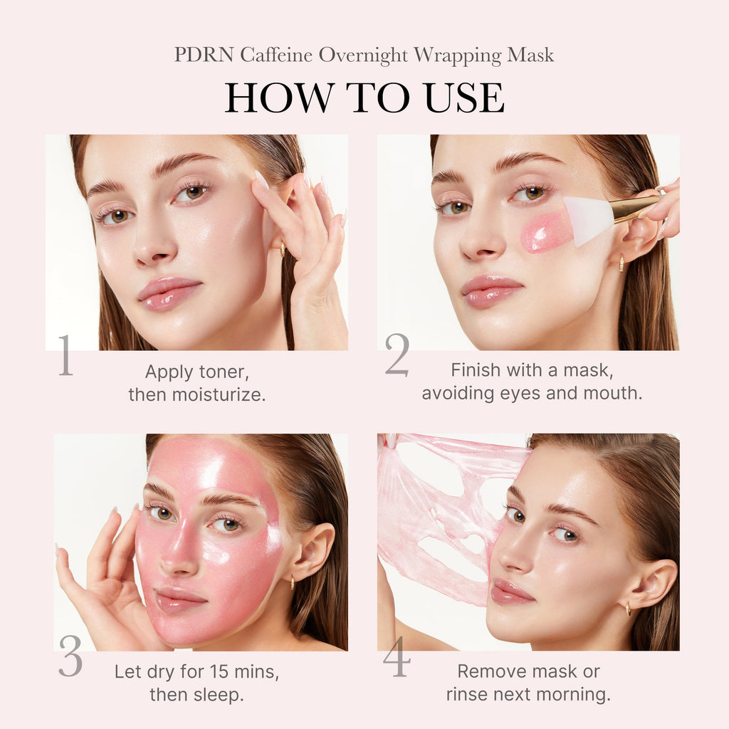 [GIFT] PDRN Pink Caffeine Overnight Wrapping Mask - Calm Look Hydrating Toner
