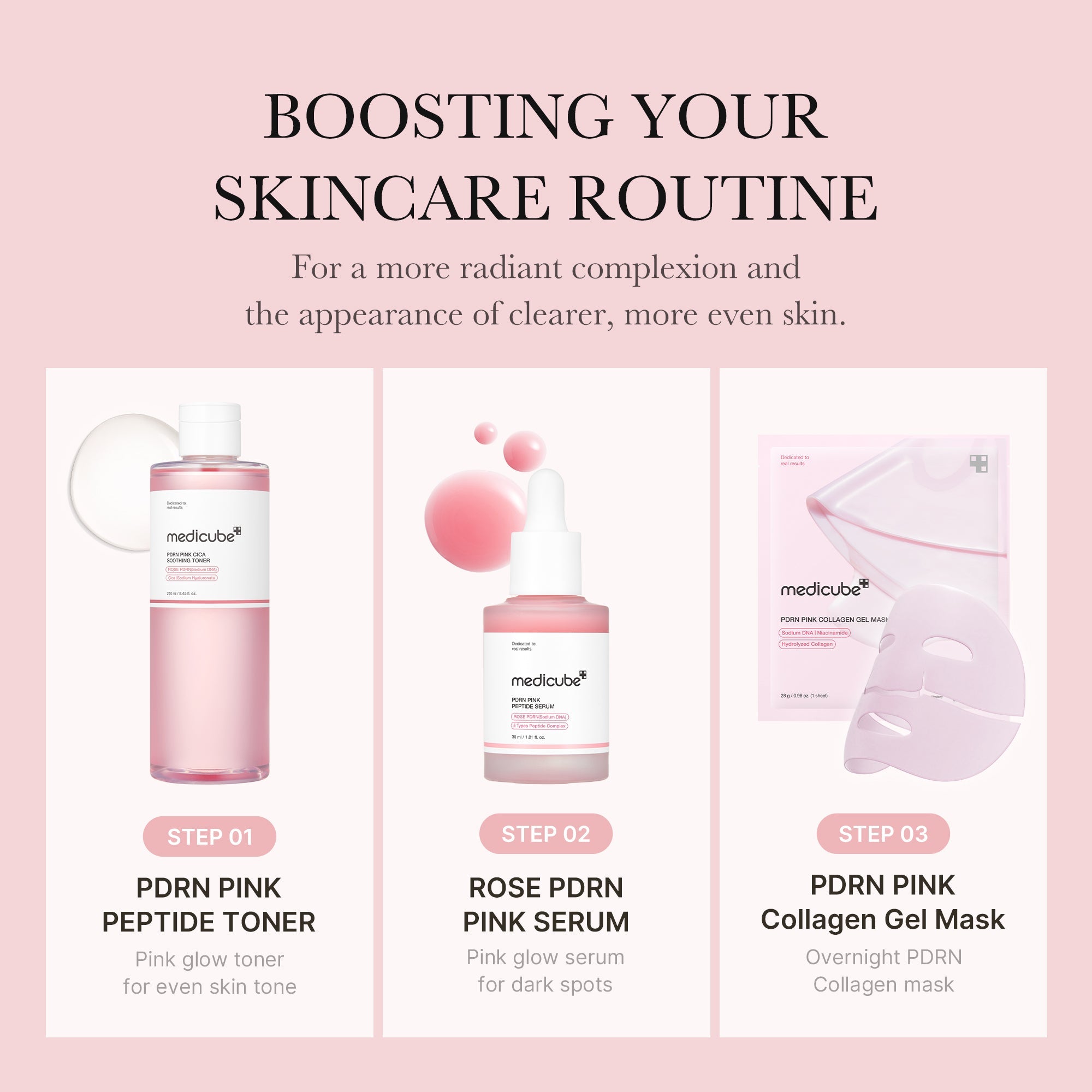 PDRN Pink Peptide Toner - Beauty Drawer Day Lotion