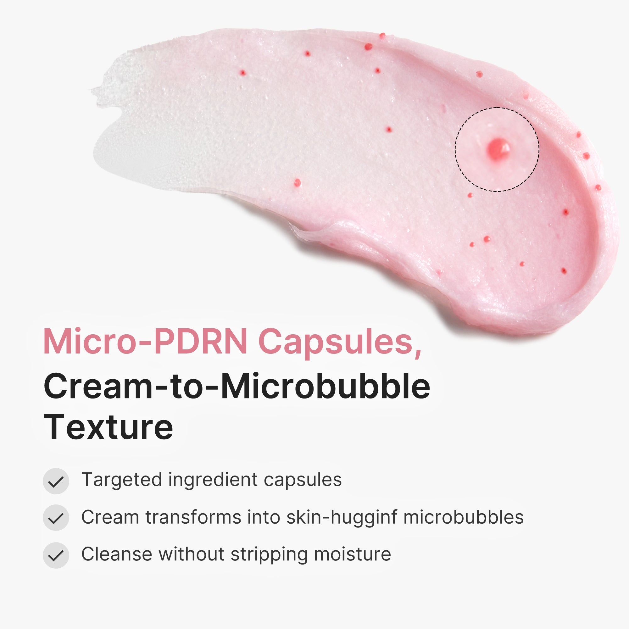 PDRN Pink Glutathione Capsule Foam Cleanser - Routine Ready Body Care