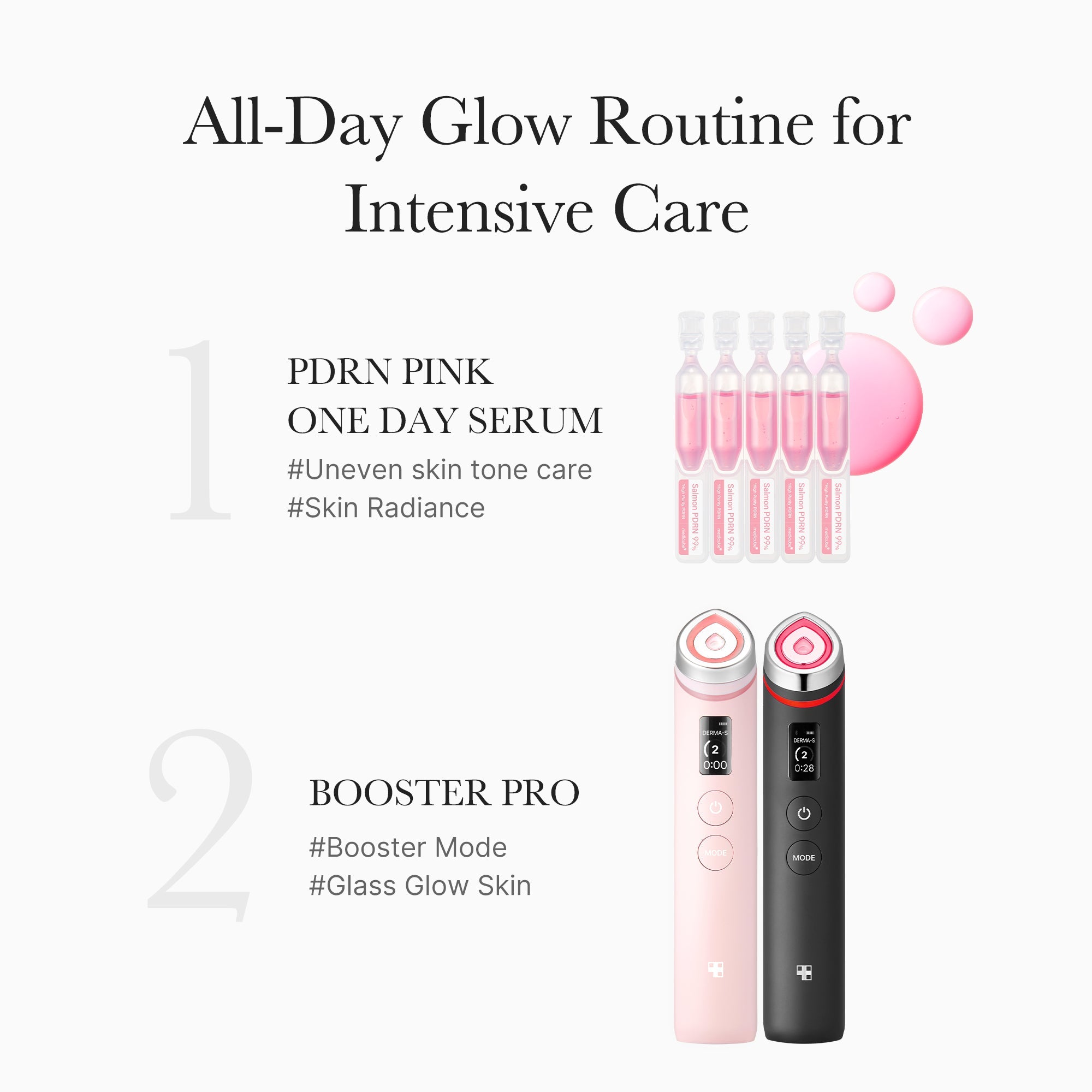 PDRN Pink One Day Serum - Fresh Face Toner Pads