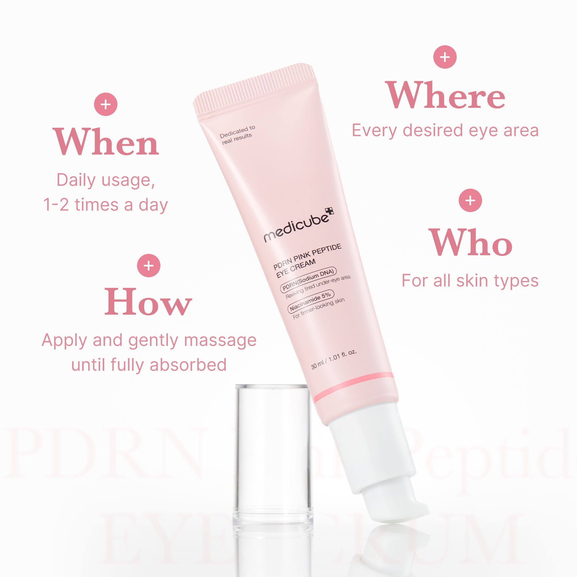 PDRN Pink Peptide Eye Cream - Modern Facial Serum