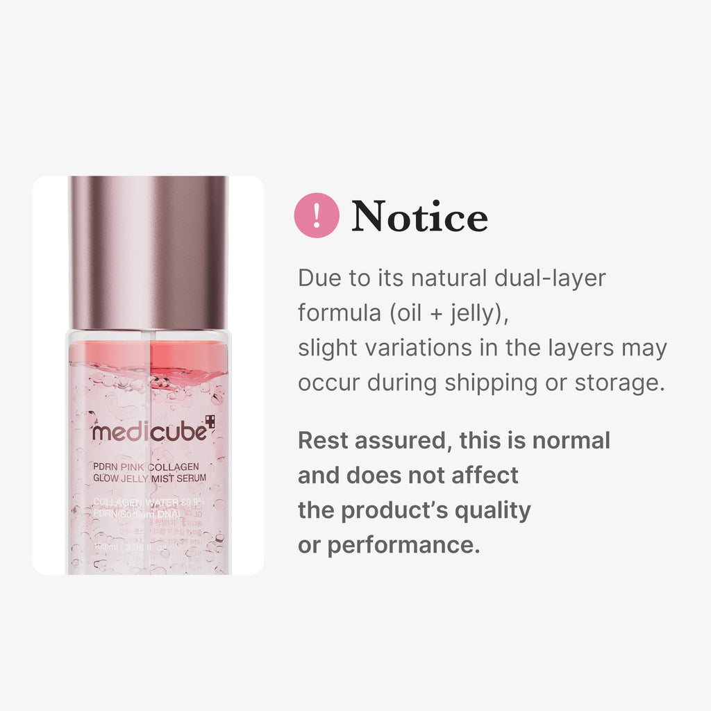 PDRN Pink Collagen Glow Jelly Mist Serum - Lightweight Gel Cream