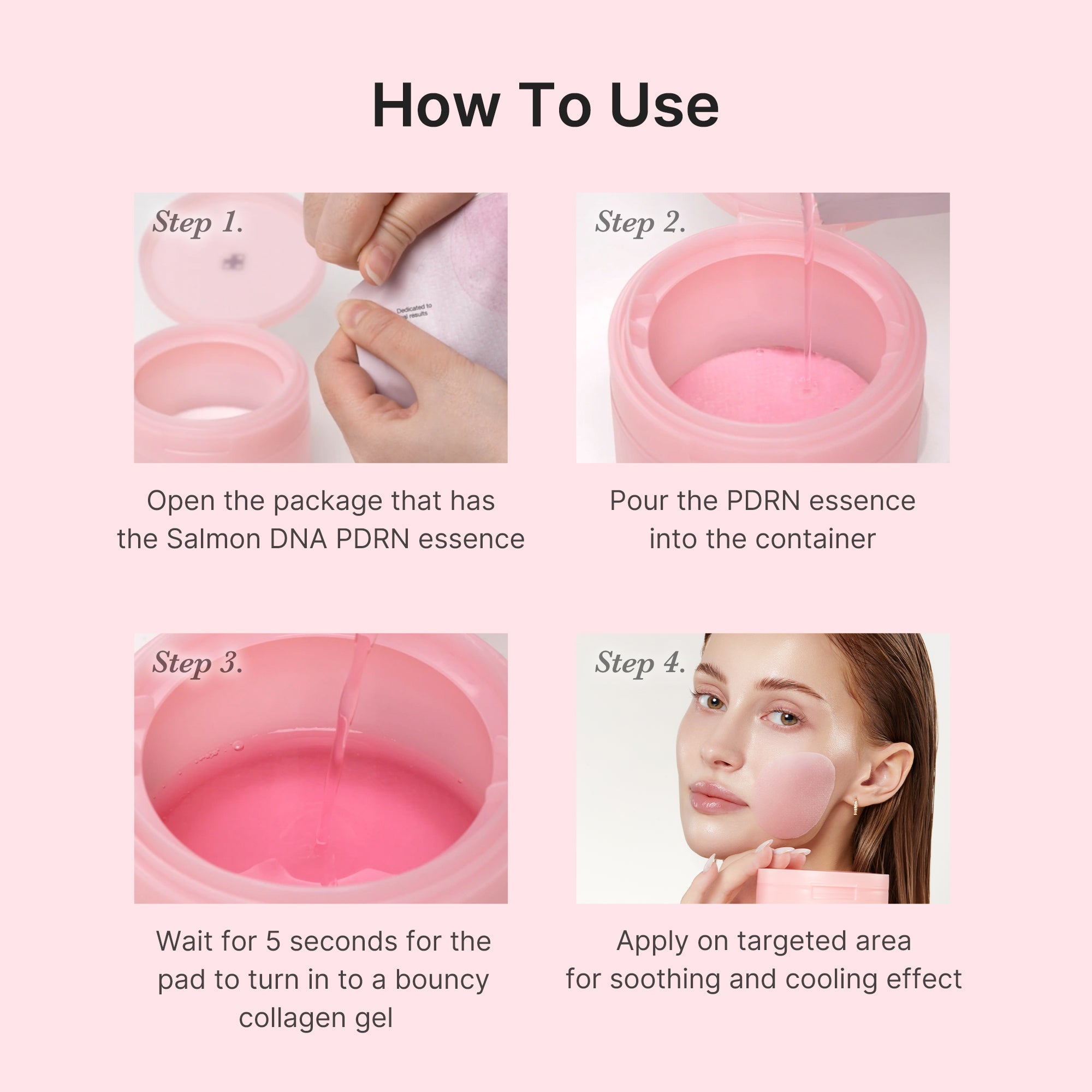 [GIFT] PDRN Pink Collagen Gel Toner Pad - Lightweight Toner Pads