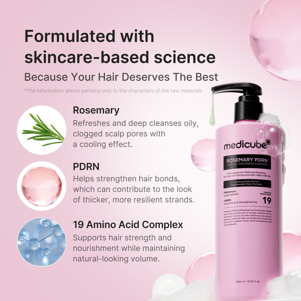 Rosemary PDRN Cooling Thickening Shampoo - Self Care Body Care