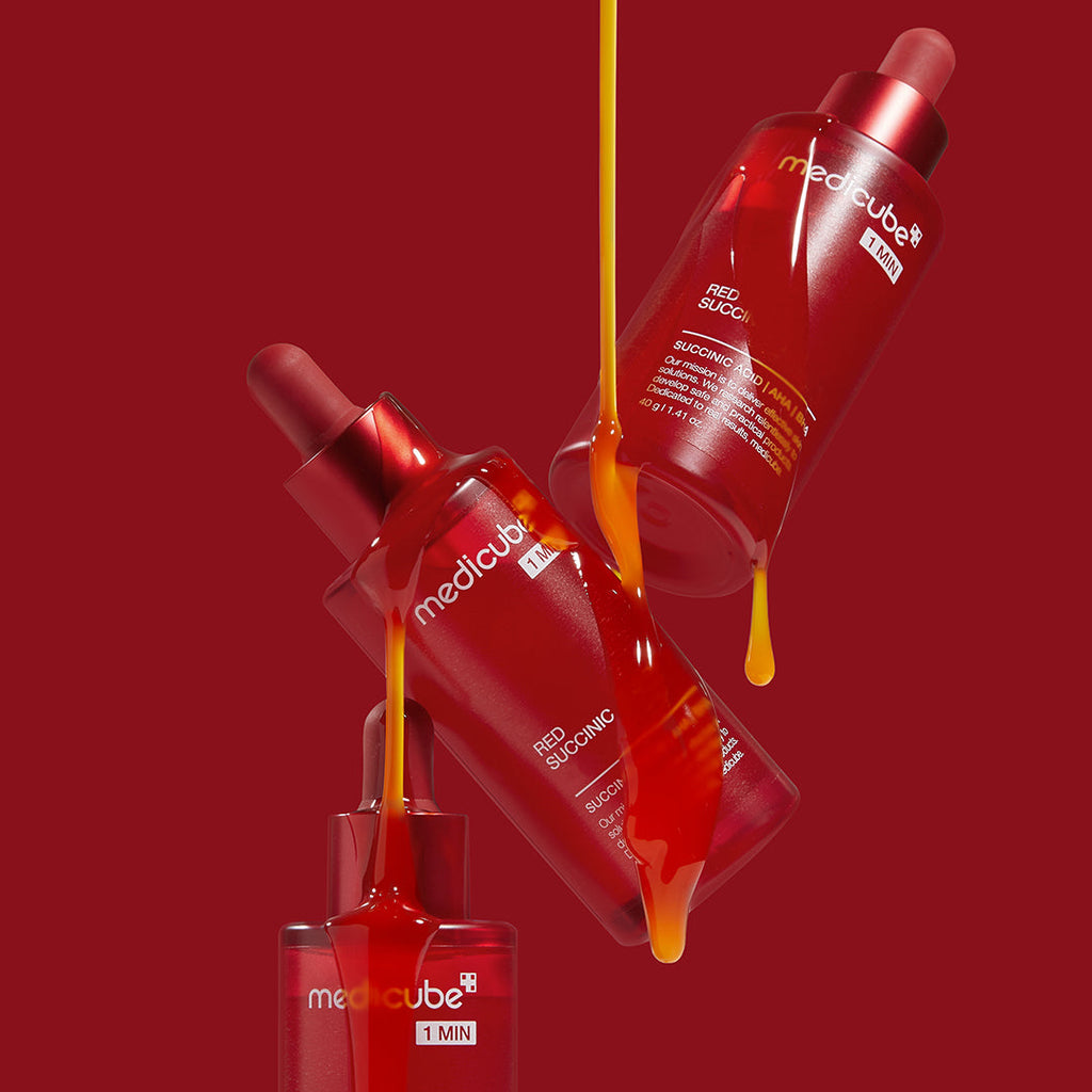 21% Red Succinic Acid Cleansing Booster Serum - Calm Look Beauty Tool